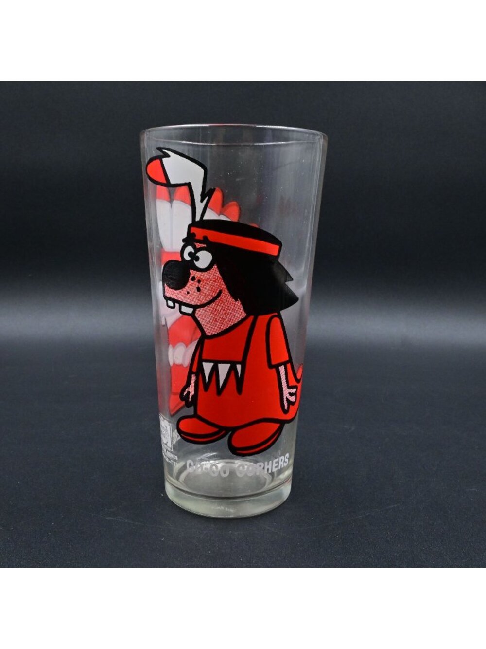 Go-Go Gophers Pepsi Collector Glass 1970s Cartoon Character Art Vintage